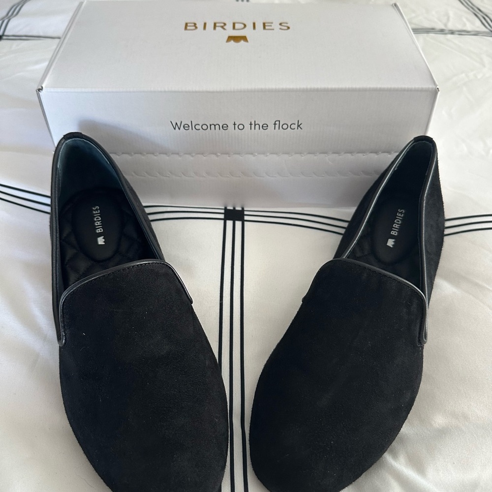 Birdies Women's Black Loafers